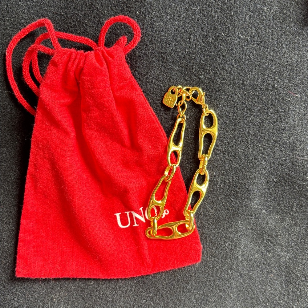 NWOT UNO de 50 Gold Chain Bracelet
